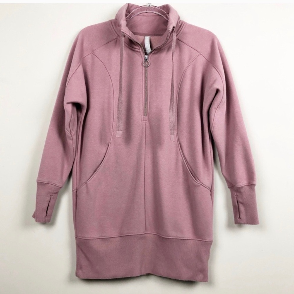 Athleta Blush Women's Cozy Karma 1/4 Zip Dress